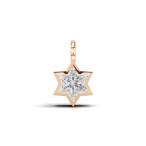 Eternal Star Bezel Diamond Pendant 1 ct tw