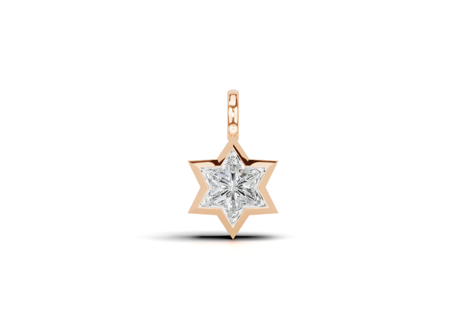 Eternal Star Bezel Diamond Pendant 1 ct tw