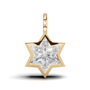 Eternal Star Bezel Diamond  Pendant 3 ct tw