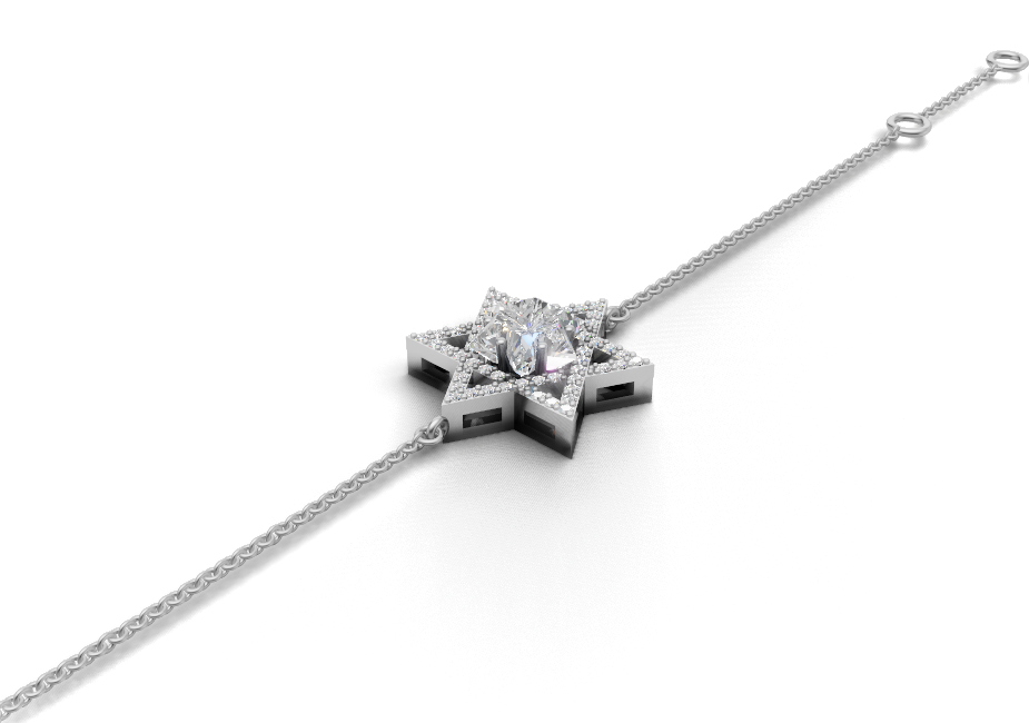 Radiant Star Diamond Bracelet 2 ct tw