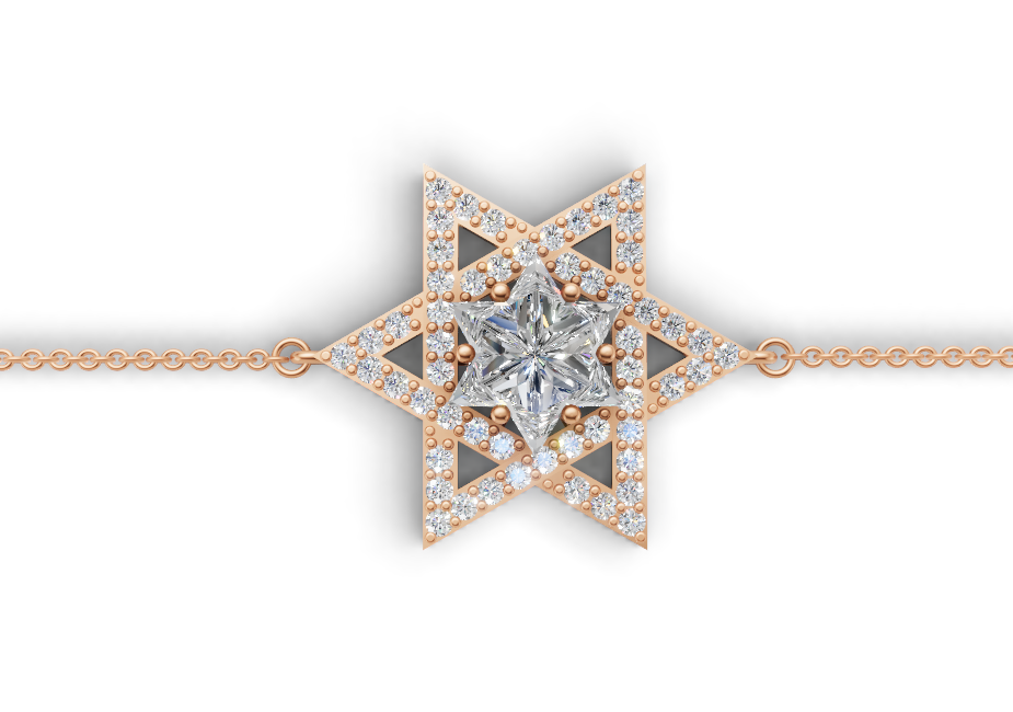 Radiant Star Diamond Bracelet 3 ct tw