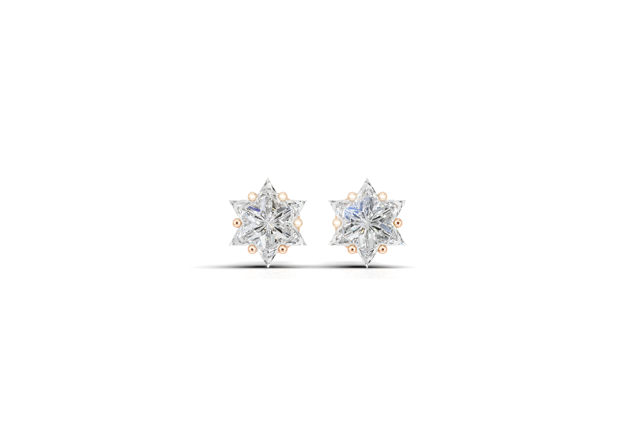 Sacred Spark Diamond Studs 1 ct tw