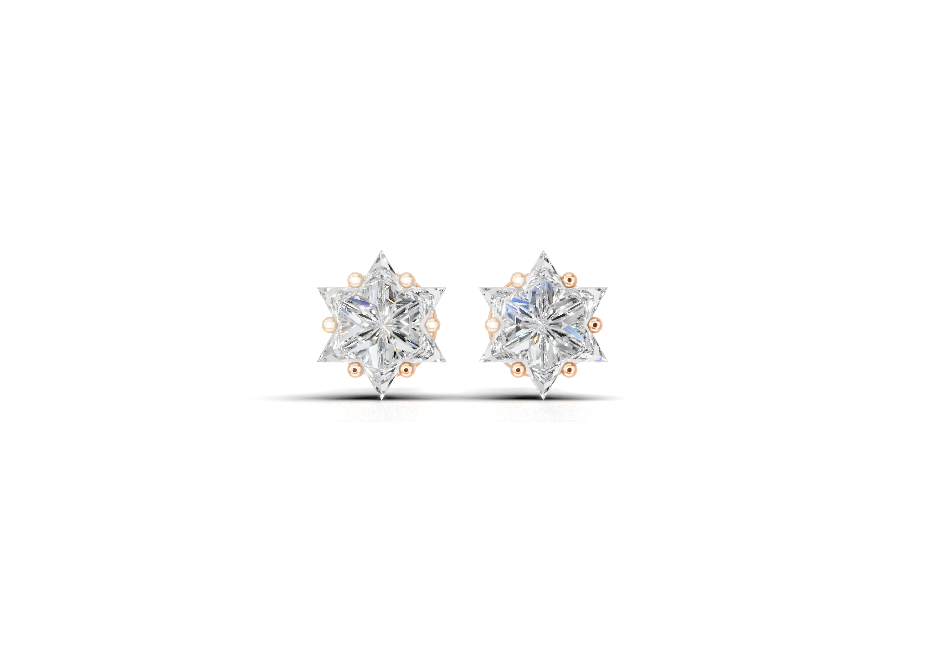Sacred Spark Diamond Studs 2 ct tw