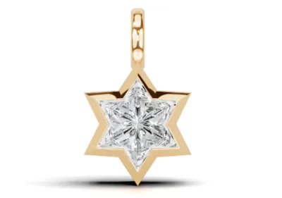 Eternal Star Bezel Diamond Pendant 1 ct tw