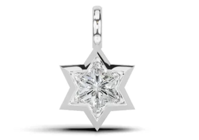 Eternal Star Bezel Diamond Pendant 2 ct tw