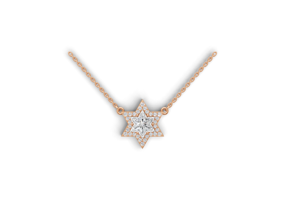 Radiant Star Diamond Pendant 1 1/2 ct tw