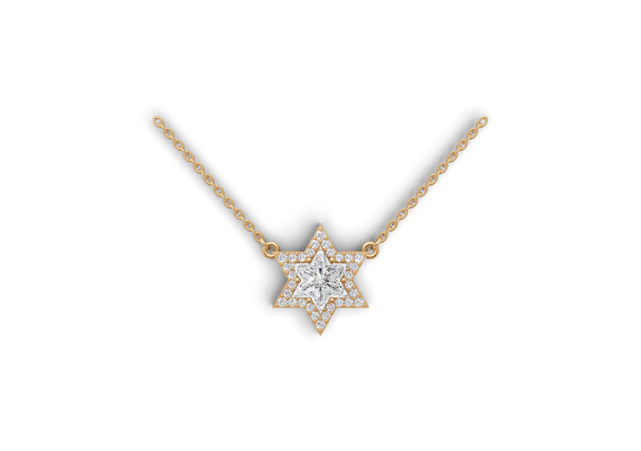 Radiant Star Diamond Pendant 1 ct tw