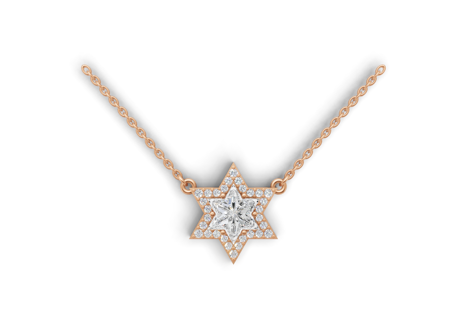 Radiant Star Diamond Pendant 2 ct tw
