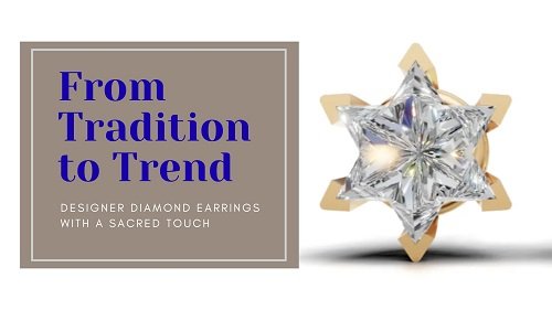 Designer Diamond Earrings with a Sacred Touch