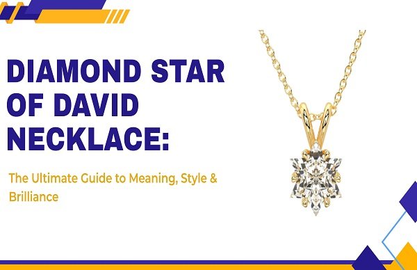 Diamond Star of David Necklace