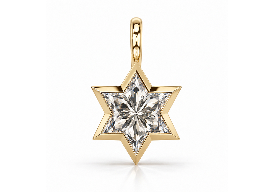 Eternal Star Bezel Diamond Pendant